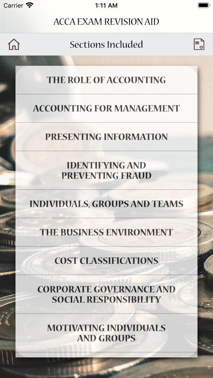 ACCA Exam Revision Aid