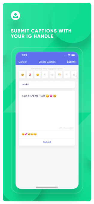 Caption app for iphone