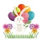 This is a set of iMessage stickers with the theme of bunny and egg