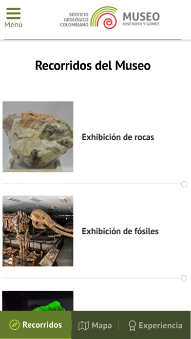 Museo Geológico Nacional screenshot 2