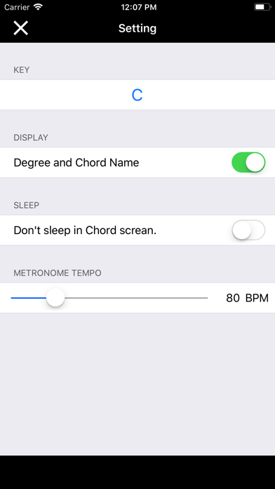 Chord Trainer - various key screenshot 4