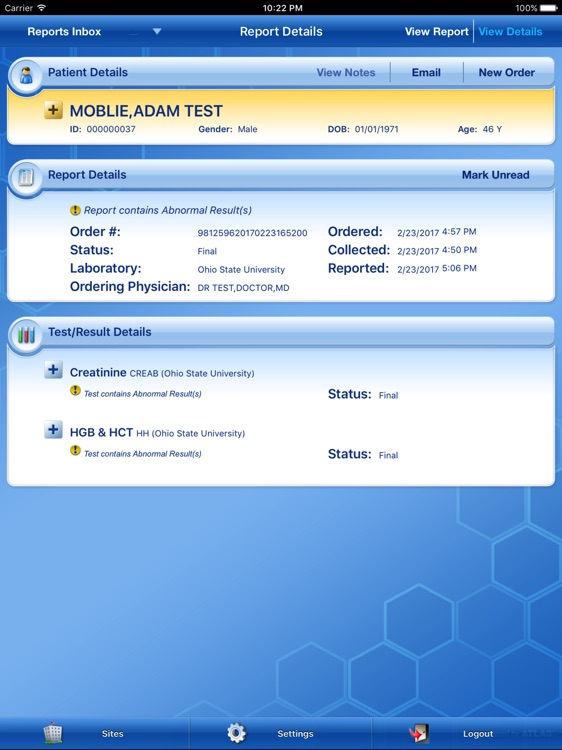 OSUWMC eLabs for iPad