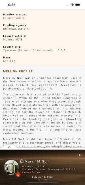 Mars Timeline