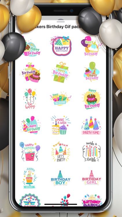 Stickers Happy Birthday Pack