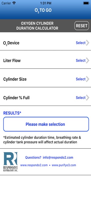 Oxygen Tank Duration Times And Oxygen Tank Size Chart