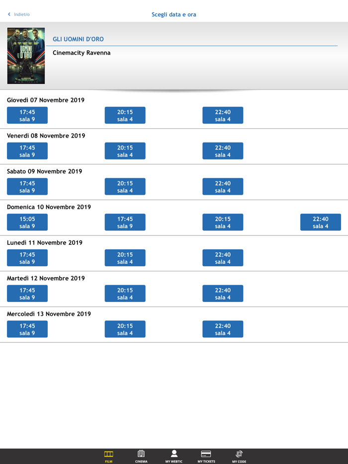 Webtic CinemaCity Ravenna