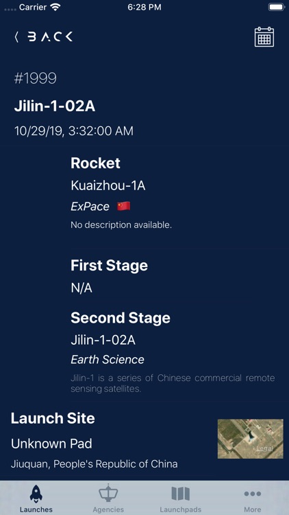 Rocket launch tracking