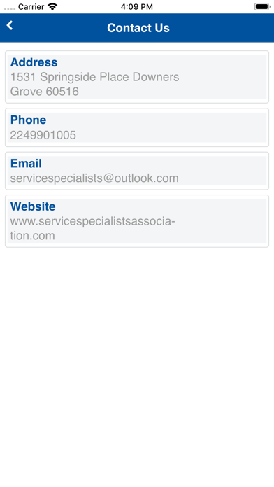 Service Specialists Associatio screenshot 3