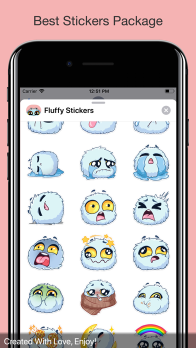Fluffy Stickers Pack screenshot 4