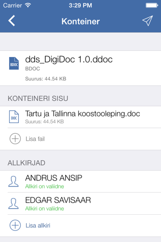 DigiDoc screenshot 3