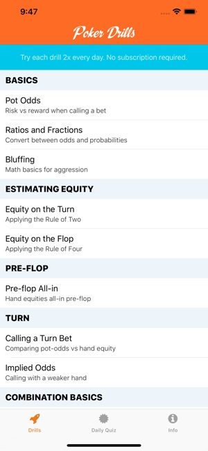 Poker Drills: Learn on the Go(圖2)-速報App