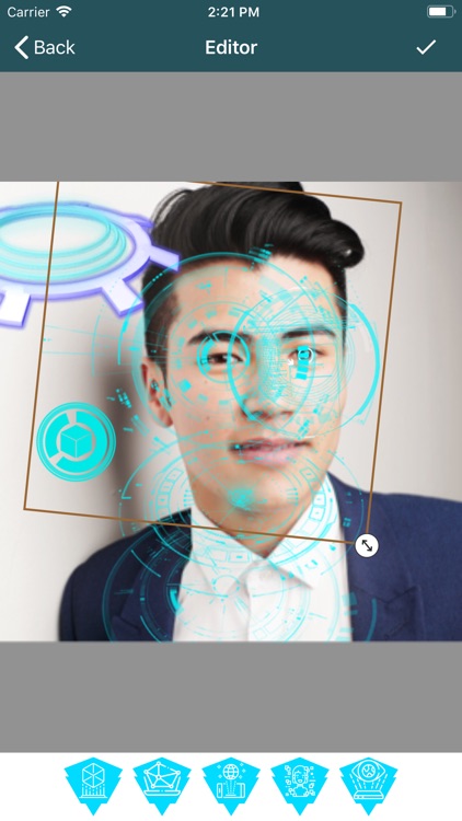 Jarvis Hologram Photo Editor