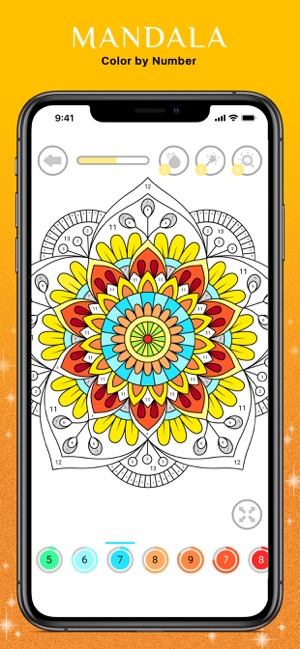 Mandala Color by Number(圖1)-速報App