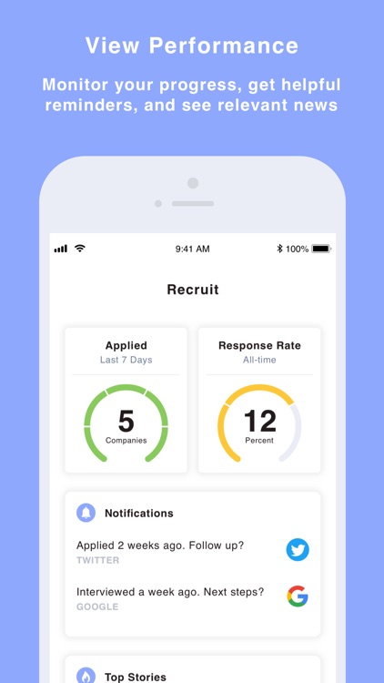 Recruit: Job tracking