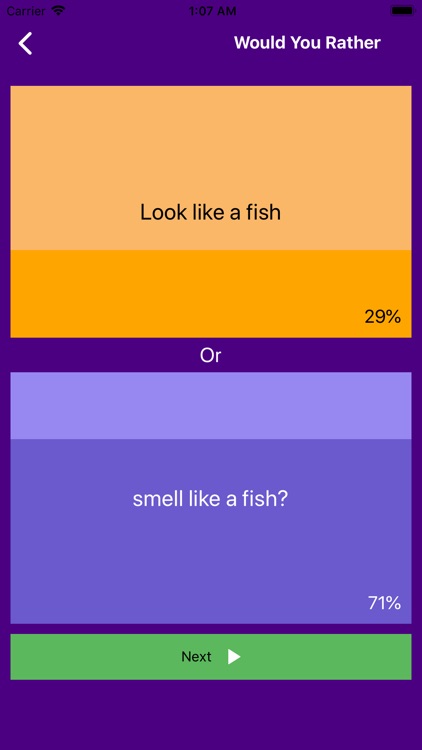 Would You Rather? Choices game