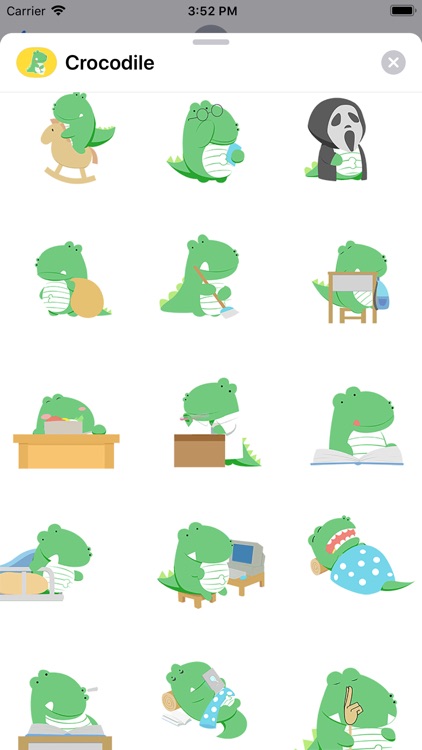 Green Crocodile Animated