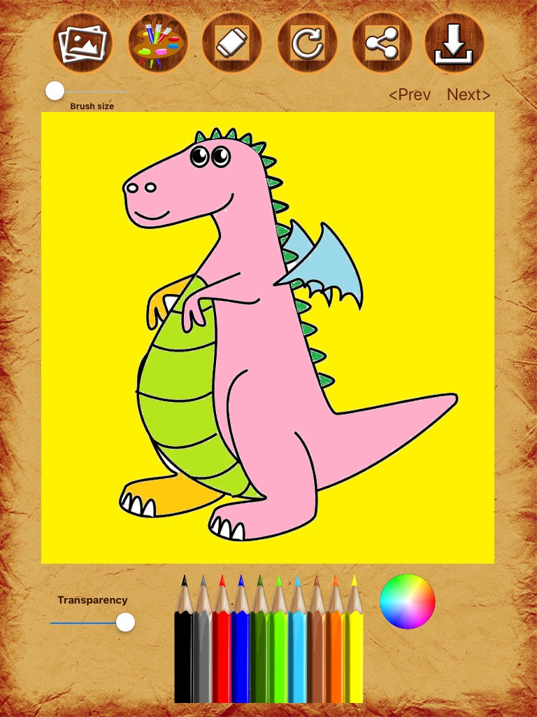 Dragon Coloring Drawing Book screenshot 4