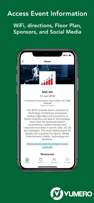 Vumero - Offical Event App