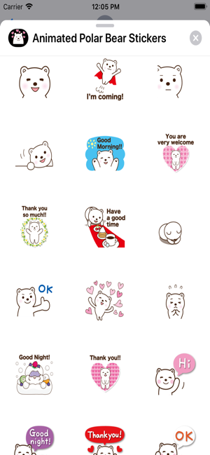 Animated Polar Bear Stickers(圖6)-速報App