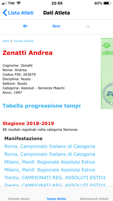Screenshot of Buonconsiglio Nuoto App10