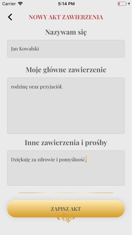 Akt Zawierzenia Rodziny