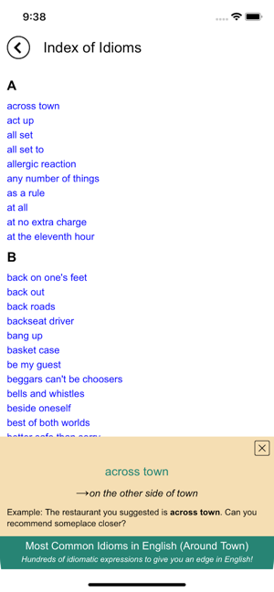 Idioms in English Around Town(圖5)-速報App