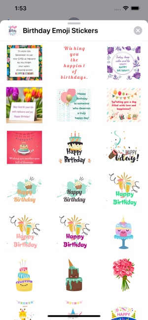 Birthday Emoji Stickers(圖4)-速報App