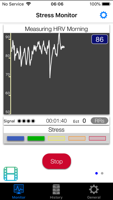 BradBeat HRV screenshot 2