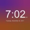 Turn your device into a clock with a smoothly animated background