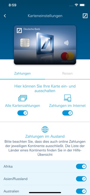 Meine Karte Deutsche Bank Ag Im App Store
