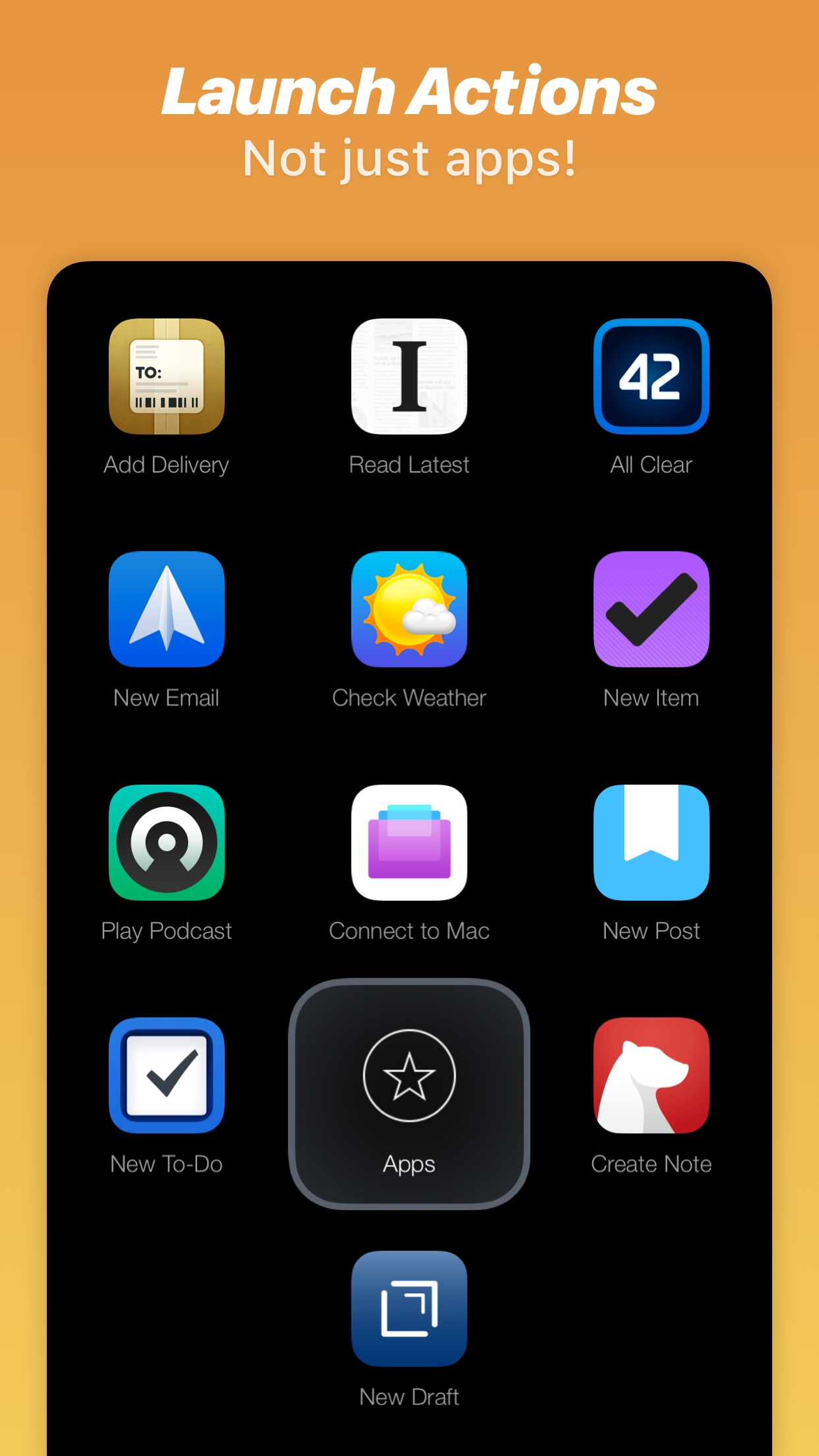 Screenshot do app Launch Center Pro