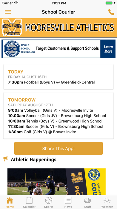 Mooresville Athletics Indiana screenshot 2