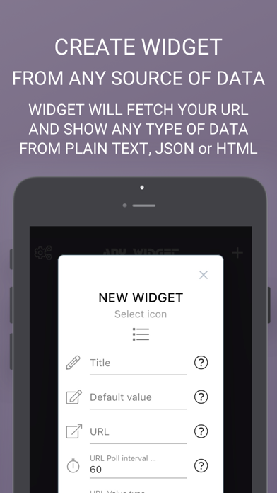 ANY WIDGET - mobile dashboard screenshot 2