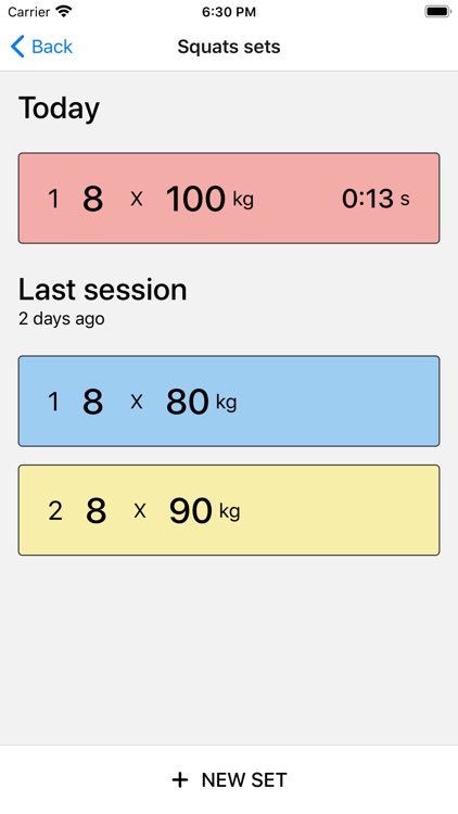 Simple gym app