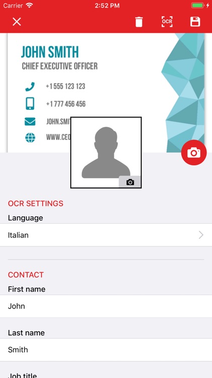 Business Cards Recognition