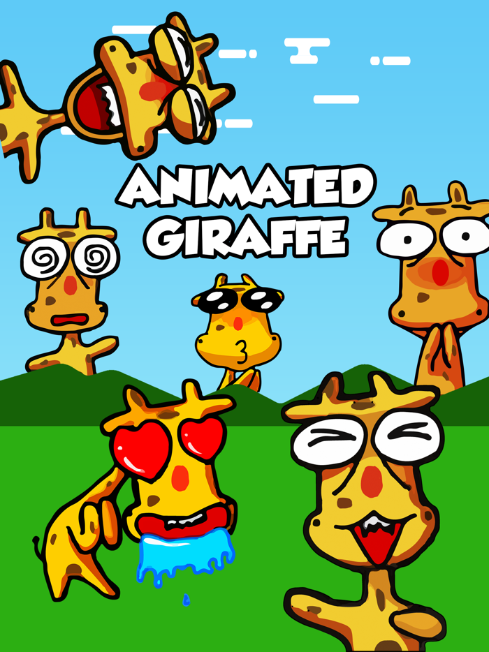 Animated Giraffe Sticker App