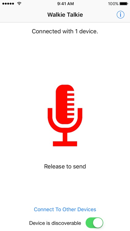 Walkie Talkie (peer-to-peer)