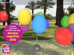 Ballons Burst AR for toddlers, game for IOS