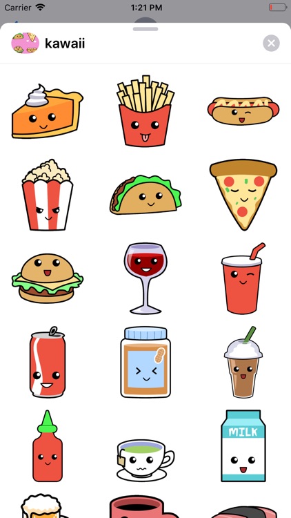 Kawaii Food Stickers