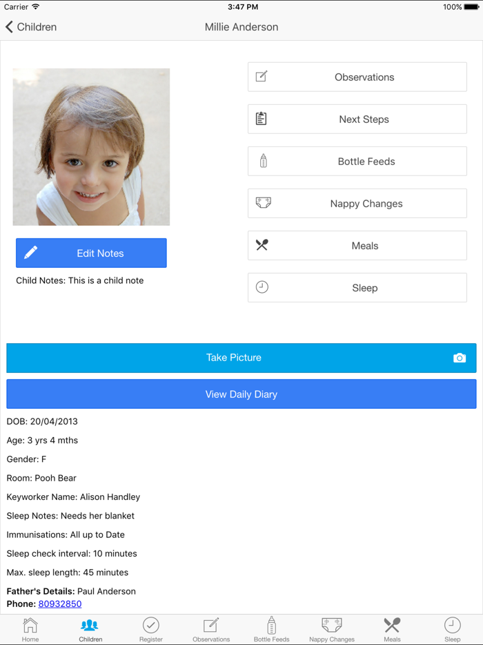 FirstSteps Monitor  Tracker