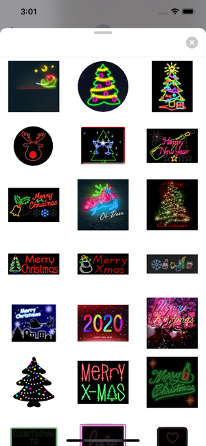 Merry Christmas Neon Sticker(圖2)-速報App