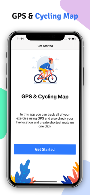 GPS And Cycling Map