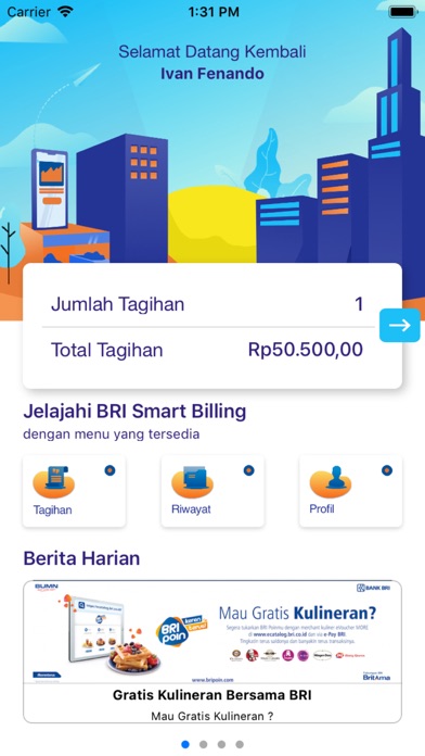 BRI Smart Billing screenshot 2