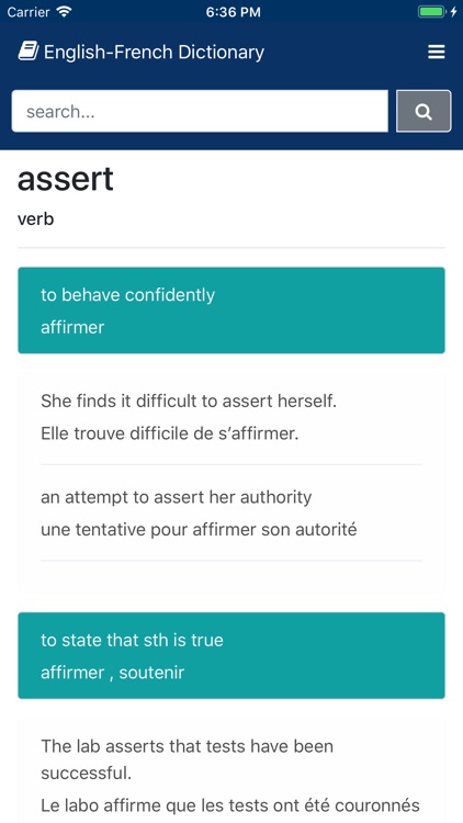 Hi English-French Dictionary screenshot-4