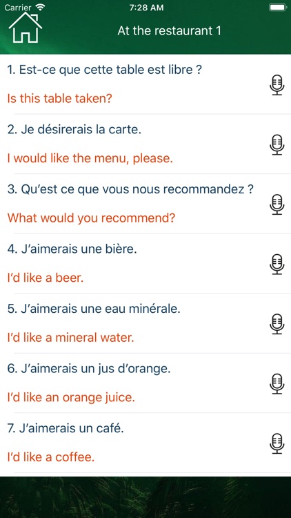 French Vocabulary & Phrase screenshot-5