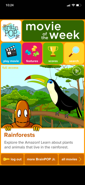 Brainpop Jr Movie Of The Week On The App Store