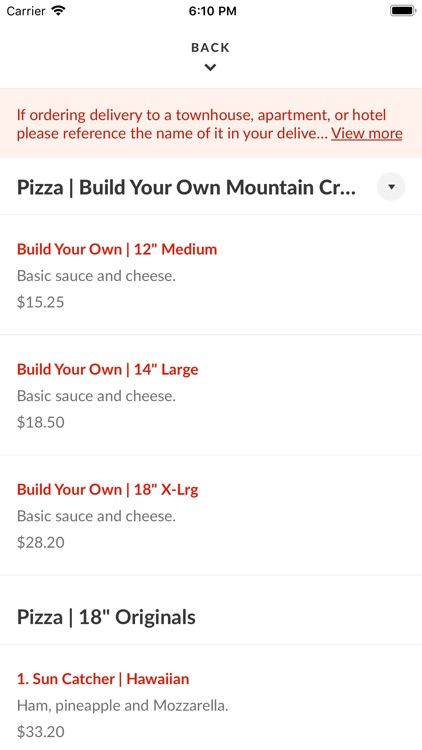 Mountain High Pizza