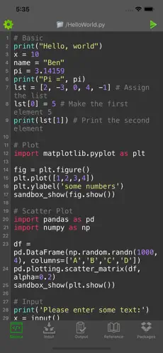 Captura 1 Python Programming Interpreter iphone
