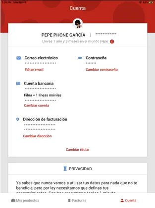 Screenshot 1 Mi Pepephone iphone