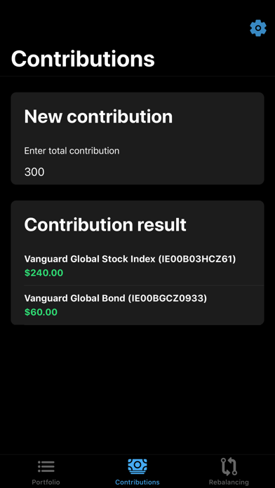 Invest Rebalancing Calculator screenshot 2